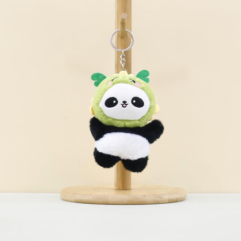Soft Cuddly And Plush Panda Keychain Colorful Stuffed Animal Doll Accessories For