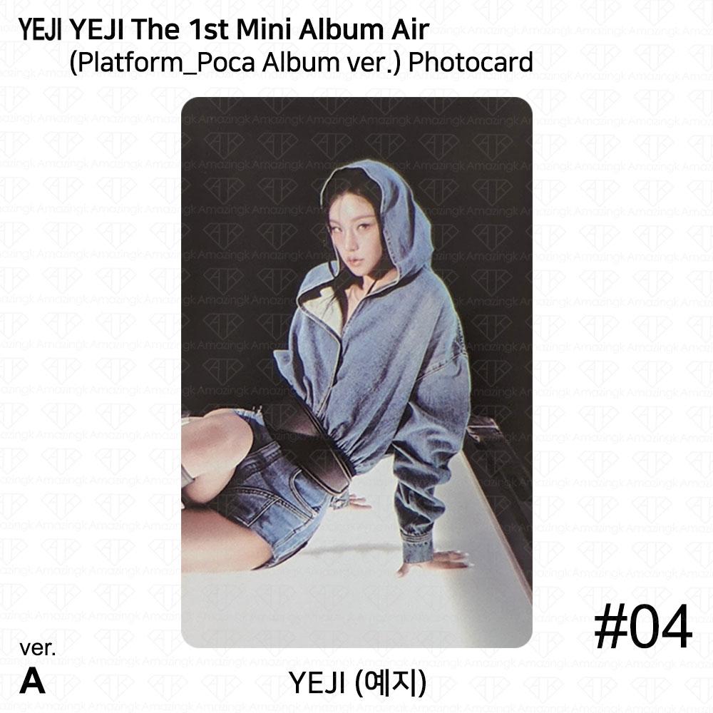 

Yeji The 1st Mini Album AIR Official Photocard Platform Poca album ver ITZY KPOP Photocard #4 (A ver.)