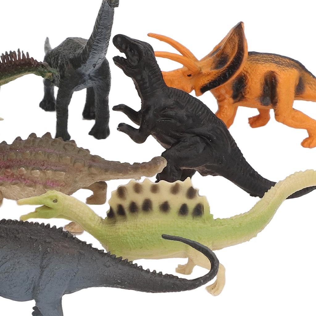 12 Pezzi Mini Figure di Dinosauri Simulazione Statica Giocattolo Ornamento per Bambini