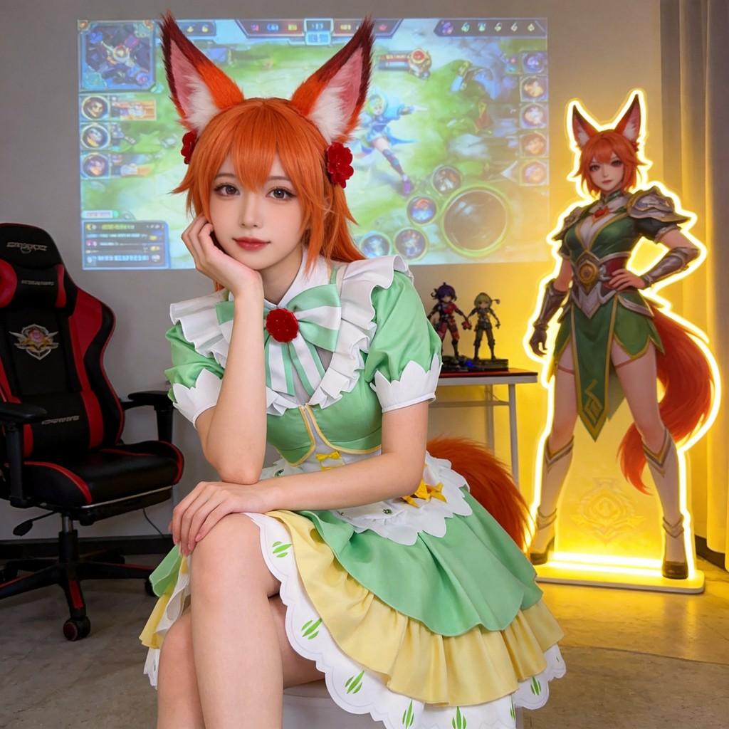 Honor Of Kings Daji Cosplay Costume With Sweet Style For Anime Role Play