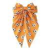 Girl Hairpin Extra Large Ribbon Bowknot Design Back Head Hair Clip Soccer Pattern Spring Hair Pin Party Hair Accessory