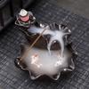 Double Fish Ceramic Backflow Incense Burner - Creative Home Decor Ornament
