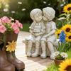 Romantic Couple Statue High-Quality Garden Outdoor Decoration Crafts Valentine's Day Gifts Wedding Anniversary Decoration
