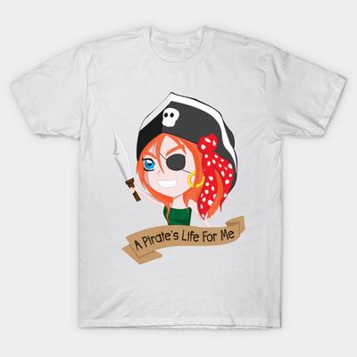 T-shirt femme Chibi Pirates Life Harajuku imprimé Kawaii T-shirt été manches courtes femme T-shirt haut T-shirt