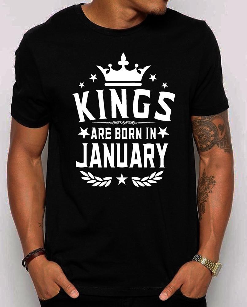 

Kings Are Born in January Men039;s T-shirt. S-4XL gift for him. Best Birthday shirt Unisex T-Shirt S