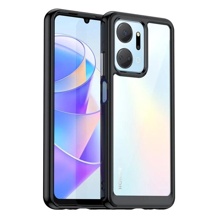 

Для Honor X7a 5G прозрачный чехол для телефона TPU акриловый противоударный чехол для мобильного телефона