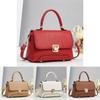 Chic Pu Leather Crocodile Pattern Mini Handbag Stylish Versatile Shoulder Bag For Everyday Use