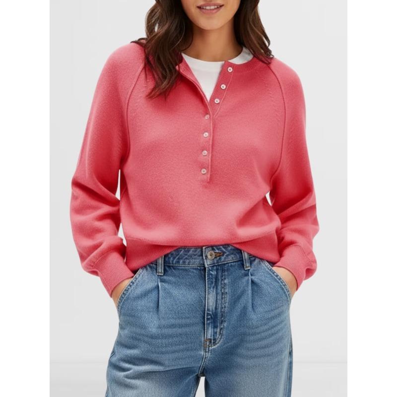 MGHR Women's Fashion Casual Autumn Winter Long Sleeve O-Neck Blouses & Shirts
