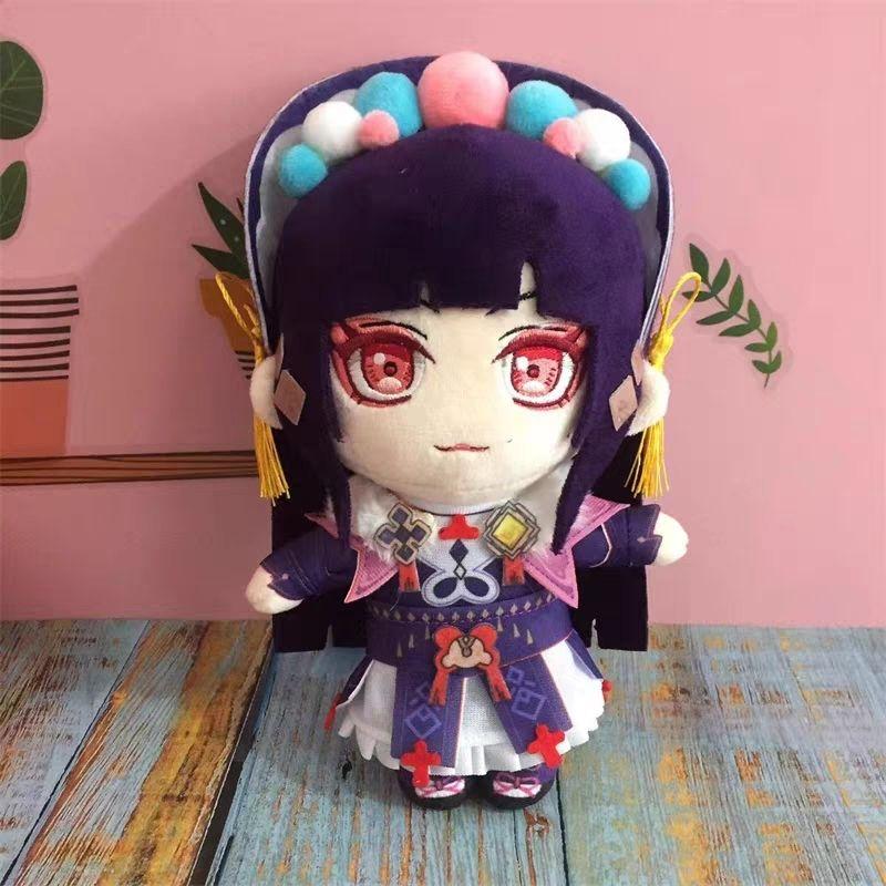 Neues Niedliches Genshin Impact 20cm Plüschtier Set 15 Charaktere Niedliche Weiche Baumwollpuppe Spiel Anime Figur Fans Sammlung Geburtstagsgeschenk für Kinder Heimdekoration
