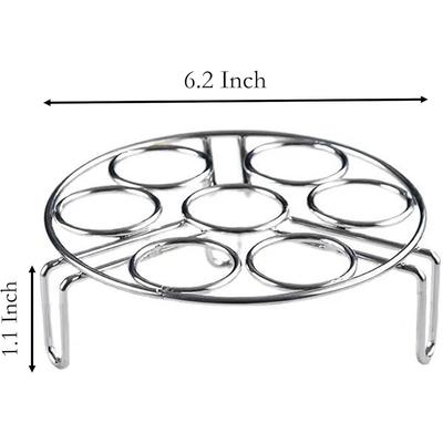 1 Stück gedämpfter Eierständer, 6,2 Zoll 7 Löcher rund Lebensmittelqualität Edelstahl Dampfgarer zum Dämpfen, Kühlen und Backen von Lebensmitteln