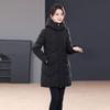 Winter new small warm thickened down cotton-padded jacket medium and long fashionable versatile cotton-padded jacket women's clothing