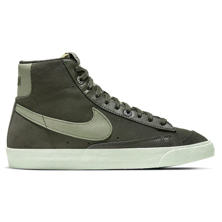 Nike Blazer Olive Mid Top Skate Shoes Women Sneakers Olive-Green DH4271-300