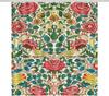 Exquisite Floral and Bird Pattern Print Water-resistant Shower Curtain with Vintage Design for Elegant Bathroom Decor