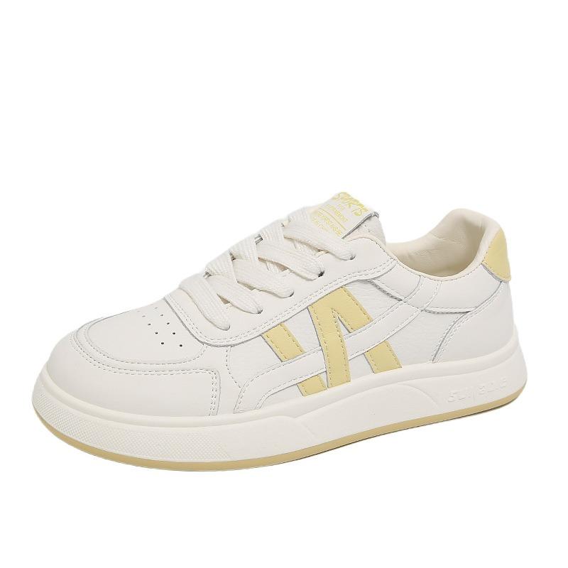 The first layer of cowhide soft-soled little white shoes women's shoes autumn new versatile board shoes flat-soled casual sports shoes