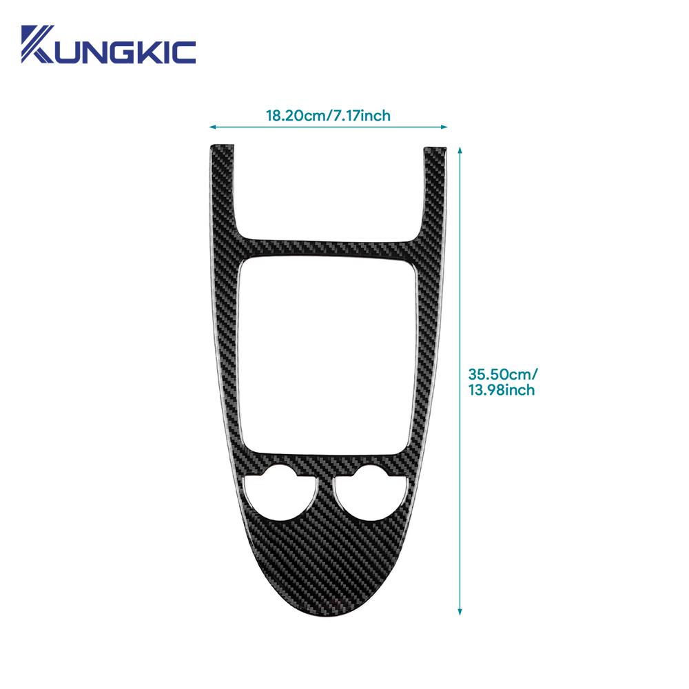 Car Central Control Gear Shift for Mercedes Benz SLK R171 2004 2005 2006 2007 2008 2009 2010 Real Soft Carbon Fiber Trim Sticker