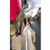 French Spaghetti Strap Dress for Women, Summer First Love Little White Dress, Yunnan Xinjiang Seaside Vacation Dress, Long Dress