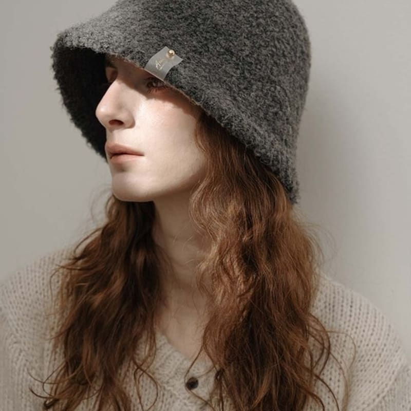 

ACCLET Панама из шерсти, похожей на шерсть, Серая H041GR gray