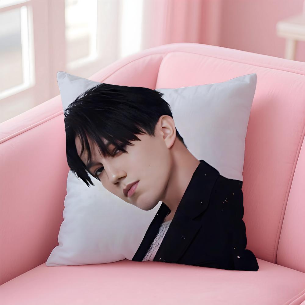 D-Dimash K-Kudaibergen Singer Cushion Cover Comfortable Reversible Pillow Cover Ideal for Car Sofa Bedroom & Beyond