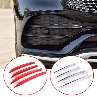 4 Pièces Pour Mercedes Benz Classe GLC X253 Voiture ABS Chrome Bande de Décoration de Lampe Avant de Voiture Garniture Accessoires