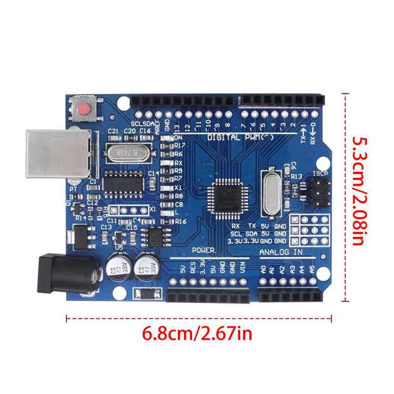 R3 Development Board ATMEGA328PB CH340G With Cable MEGA328P Chip Type C Expansion Development Board