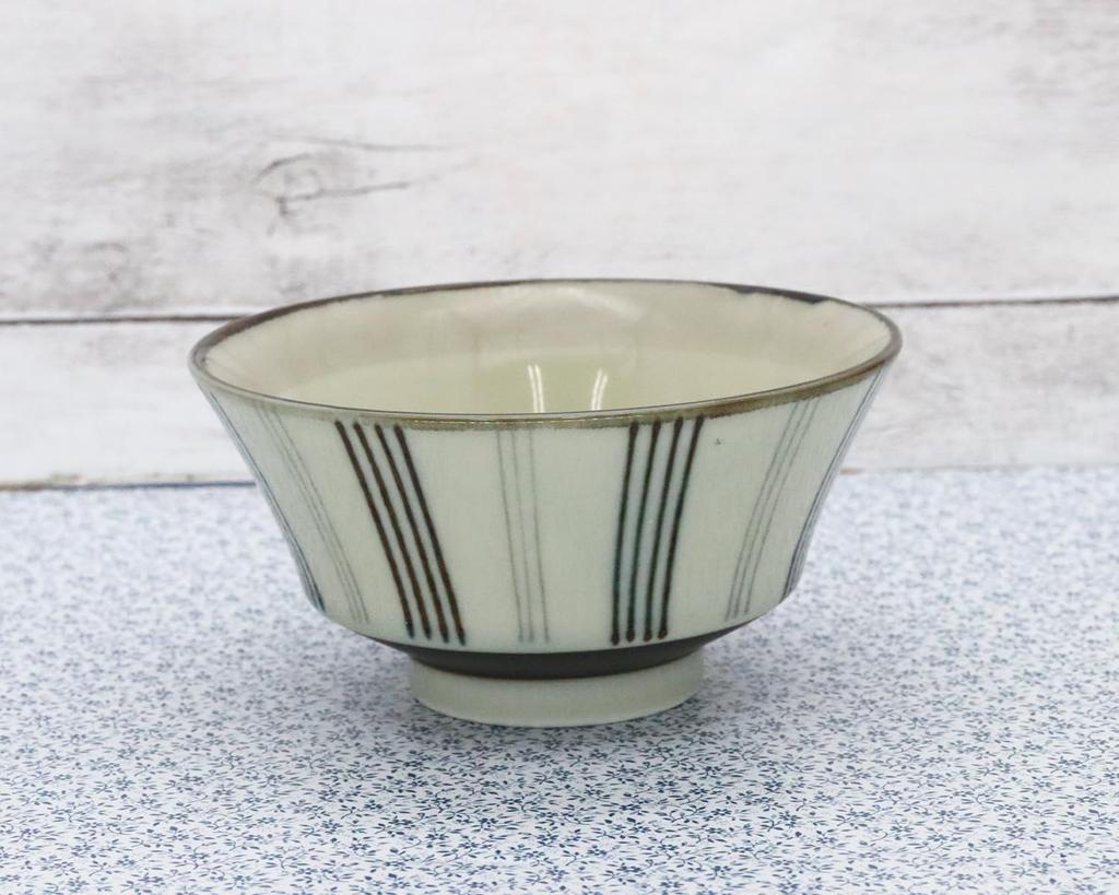 Castle Enterprises [Set of 10 11cm Rain-style Mino Ware Rice Bowls] - Monochrome Style - Casual and Makes Food Stand Out