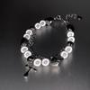 Sweet and Cool Cross Stitching Reflective Pearl Bracelet Crystal Gothic Punk Jewellery Wrist Bracelet Party Prom Gift