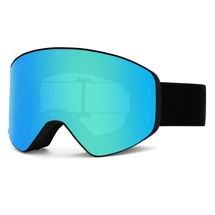 Magnetic ski goggles, double-layer anti-fog, outdoor sports, anti-UV, mountaineering protective eyewear, unisex ski goggles