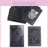 Black Cool Aluminum Foil Playing Cards Black Pearl Game Playing Cards Waterproof Playing Cards Black Rose Skull Deck Of Cards