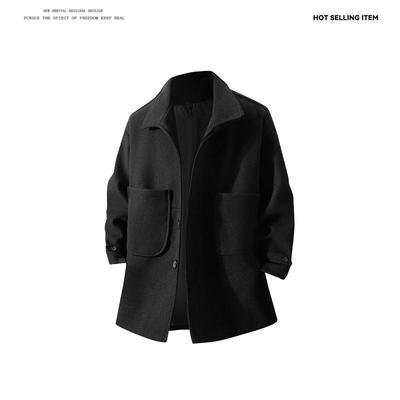 Cross2025 Herren Oversized Winter Woll Arbeitsjacke