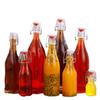 Lock & Lock Transparent Glass Bottle with Square Buckle for Juice, Enzyme, Wine, Homebrew, and Baijiu.
