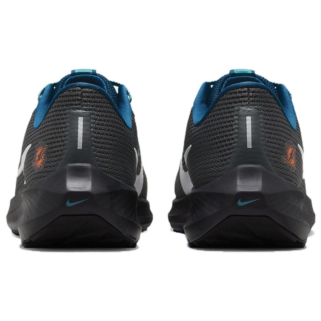 NFL x Nike Air Zoom Pegasus 40 Miami Dolphins Мужские кроссовки Черный Антрацитовый Турбо-зеленый DZ5997-001