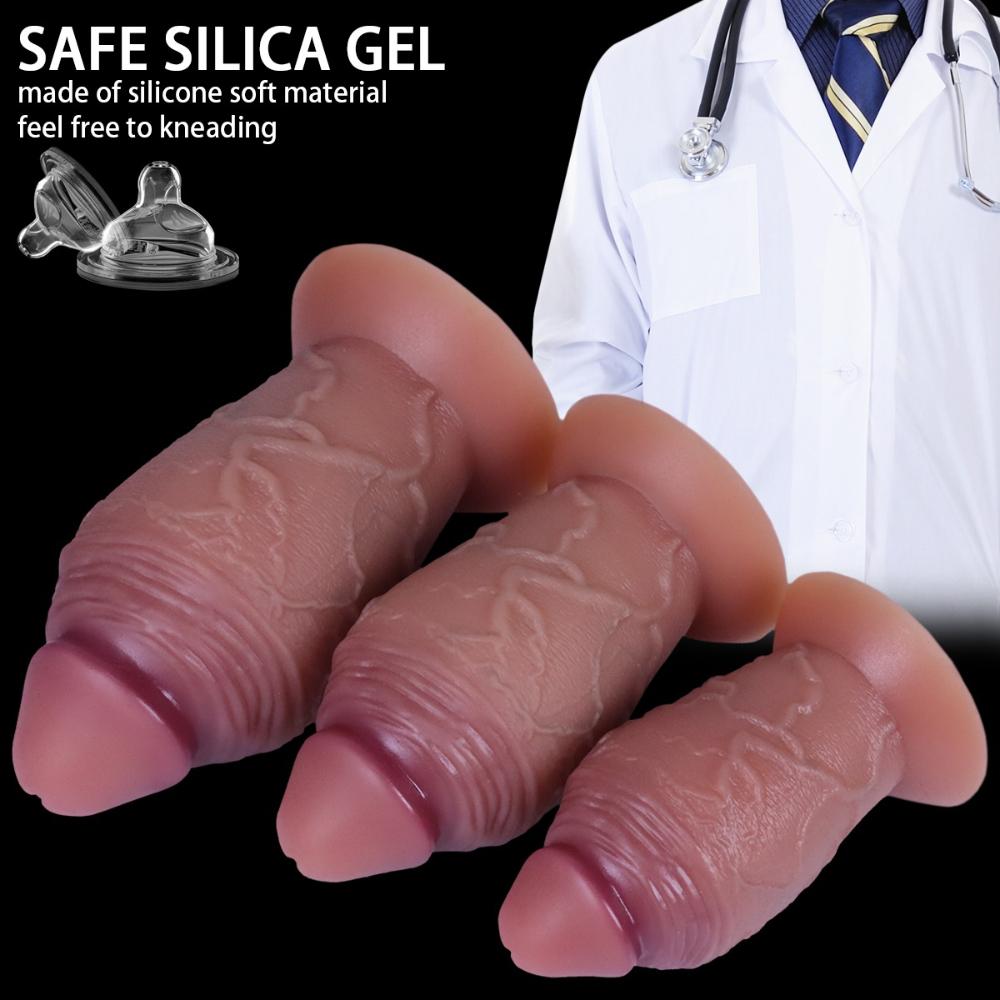 Ultra-realistický strap-on dildo pro ženy - Měkký tekutý silikonový sex hračka pro dospělé, Nositelný & Životní