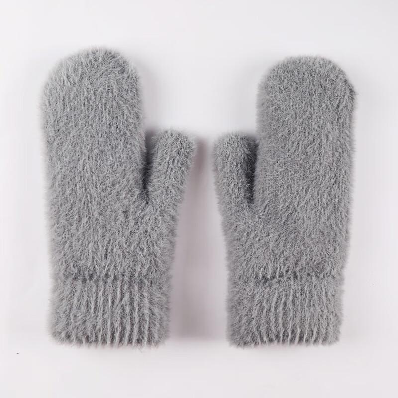 REACH STAR Women's Plush Waterproof Winter Mittens