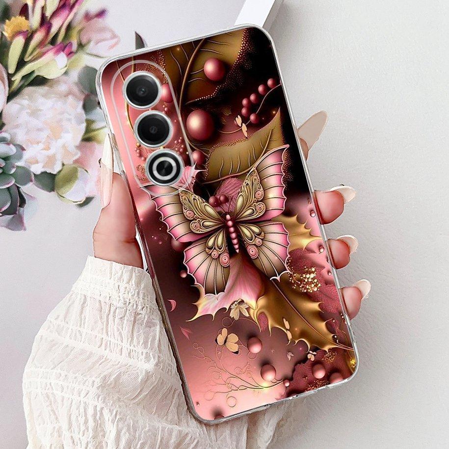 For OPPO K12x A80 Case 2024 New Fashion Love Heart Soft Silicone Back Cover For OPPO A3 Pro 5G CPH2639 A 80 K 12x CPH2667 Bumper