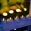 6Pcs Solar LED Candle Lamp Outdoor Waterproof Night Lights Garden Decoration Balcony Decor Halloween Candle Lamp Garden Lights