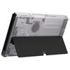 eXtremeRate Switch Compatible with OLED Soft Touch Console Back Plate DIY Replacement Housing Shell Clear Material Switch Shell Switch Stand Not