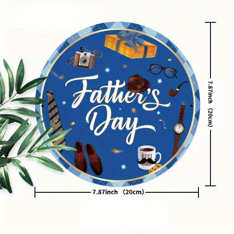 

2d Flat 20*20cm, Wooden Round Woode Sign, Father s Day Gift with Vintage Camera, Fashion Glasses and Coffee Cup Design, Home Wall Decor for Living 20*20cm