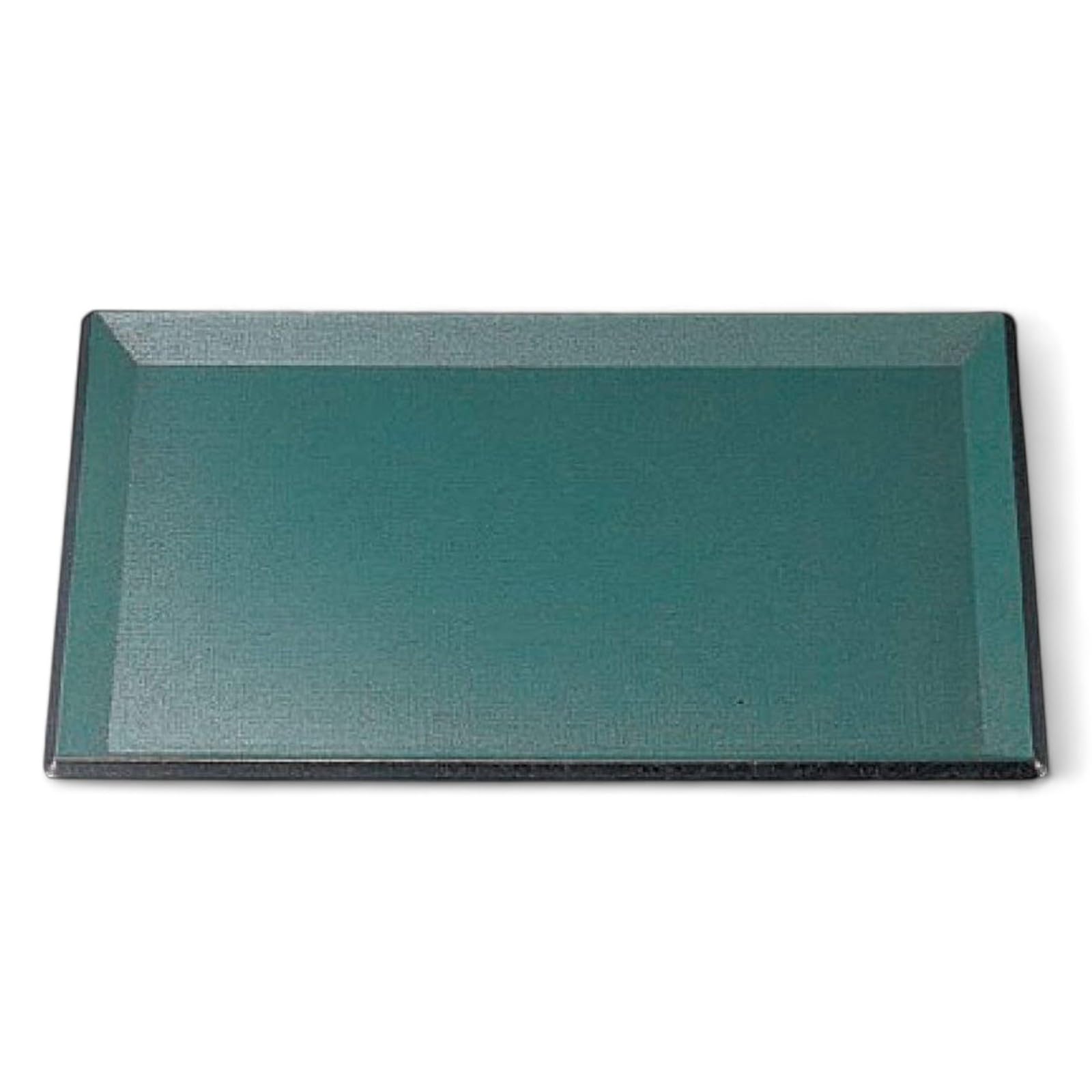 

Tray with a Habanori Weave Pattern in Green with Lacquerware Made in Dishwasher Safe J-kitchens 2-shaku Heat-Resistant (Tray/Tray) Meta-Fugen Lacquer,