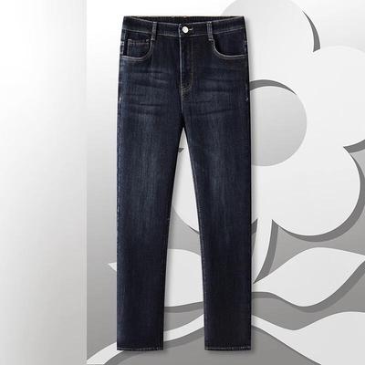 MONTAGUT Men's Winter Fleece-Lined Straight-Leg Jeans