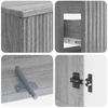 2 Piece Bathroom Cabinet Set ARNHEM Sonoma Gray