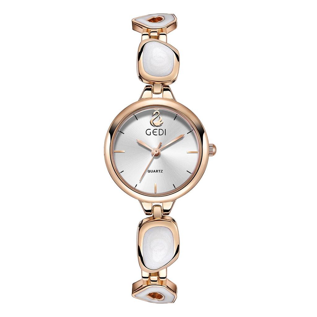 Women's Watch Chinese Style Bracelet Watches Pink Goose Logo Image High Quality Waterproof Female Fashion Quartz Wristwatches
