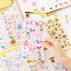 Crystal Drops Glue Stickers 3D Relief Golden Butterfly Sticker Diy Scrapbook Diary Mobile Phone Case Paster Decals Stickers