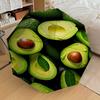 1pc Avocado Fruit Automatic Open/Close Umbrella with Windproof, 8-Rib Sturdy Canopy, Durable Ribs, Fashionable Design1218A
