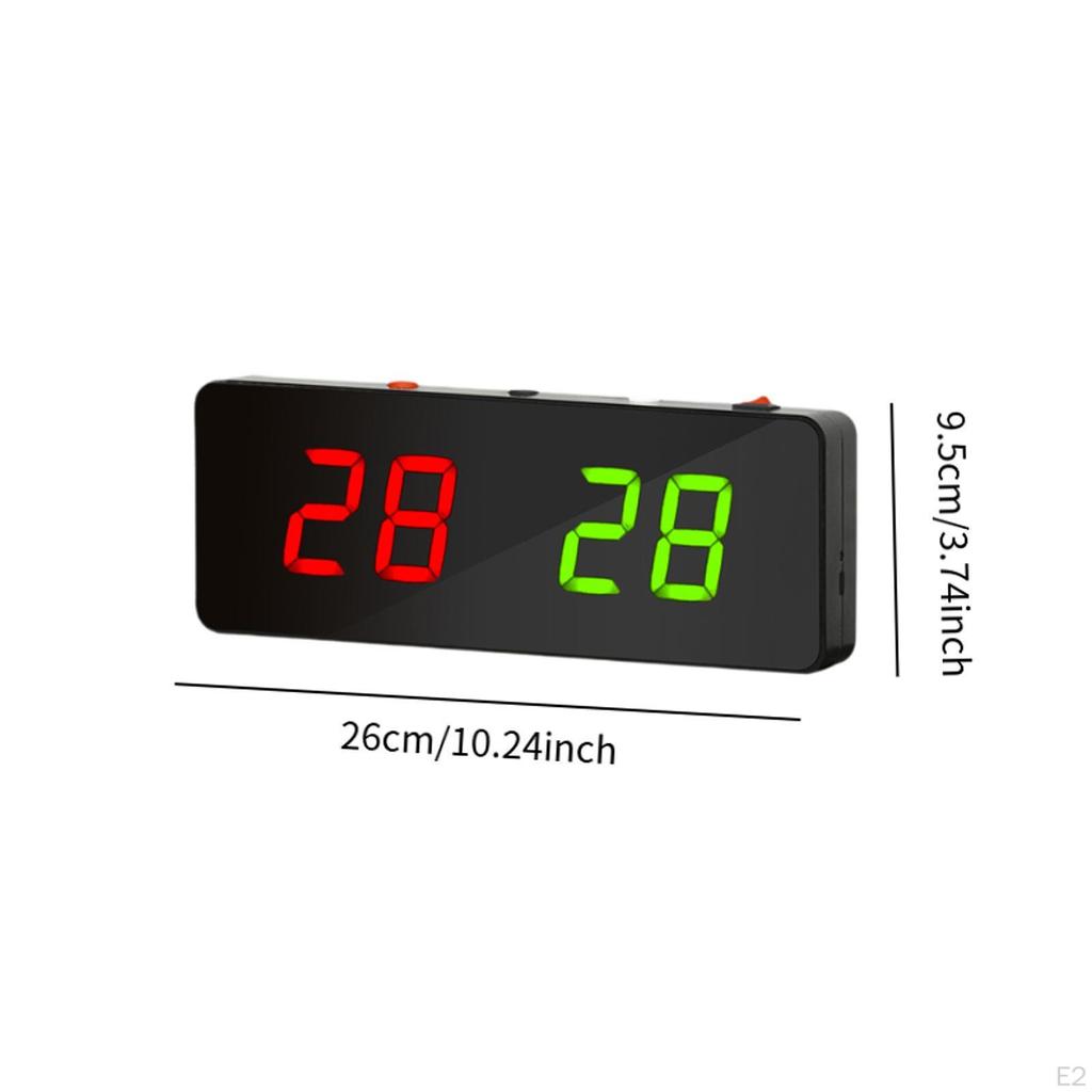 Tableau de score numérique électronique portable Chargement USB Polyvalent Professionnel pour Ping-pong Robuste