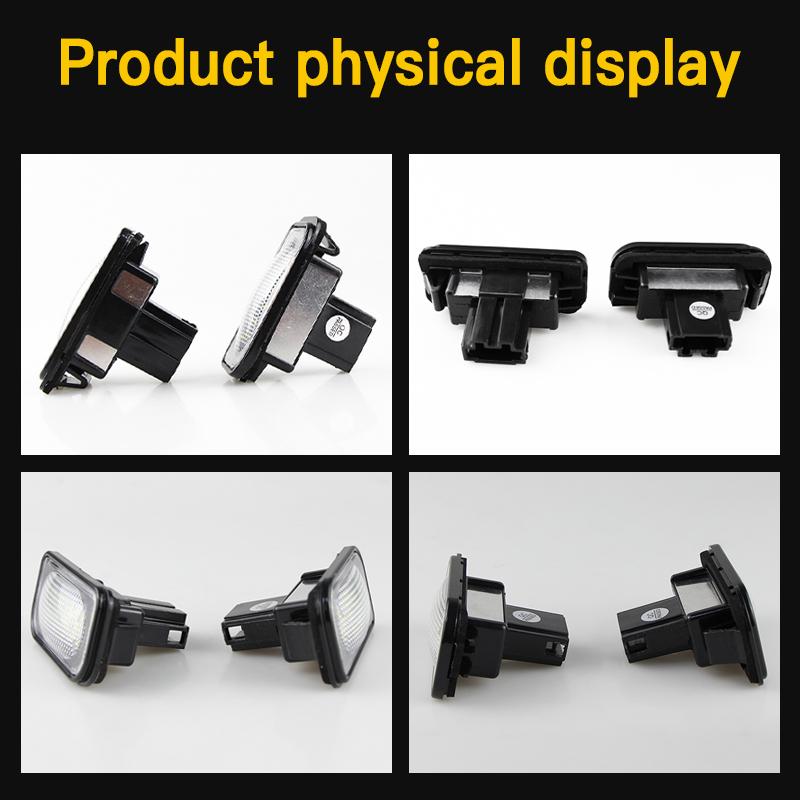 2 pcs Canbus OEM LED License Number Plate Light  For Mercedes Benz Chrysler Crossfire coupe & Cabrio 2004-2008 OEM:2038200066