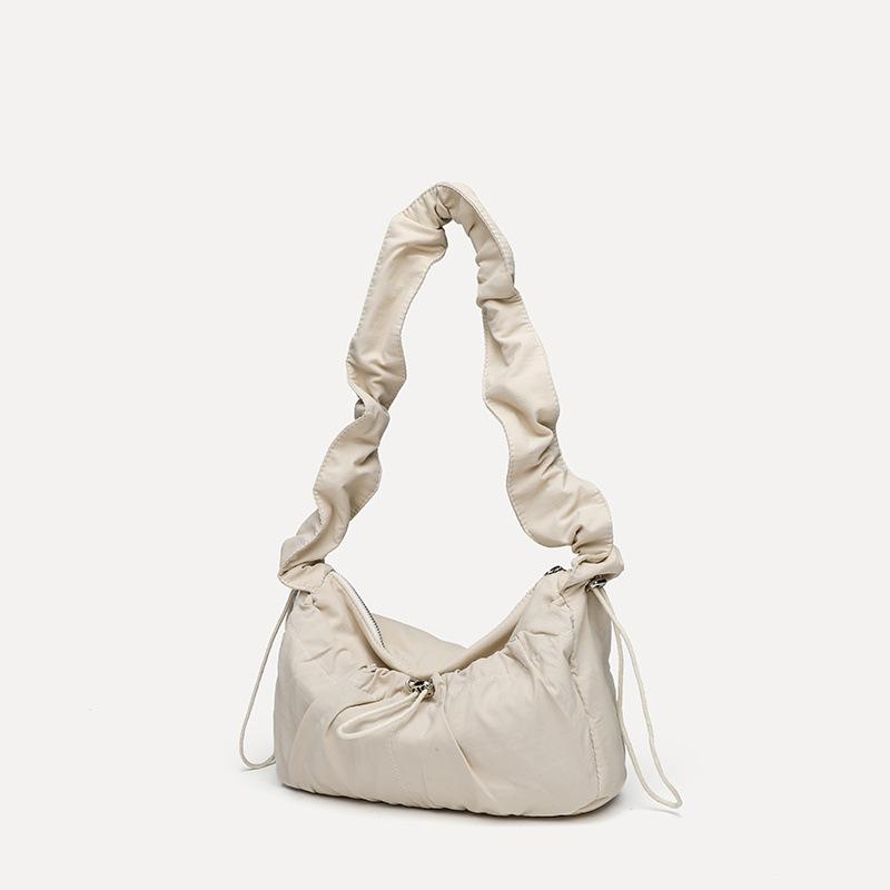

Nylon Waterproof Pleated Shoulder Women S Bag Cloud Underarm Bag Crossbody Fashion Bag Large Capacity Niche Women S Bag 29*8*18