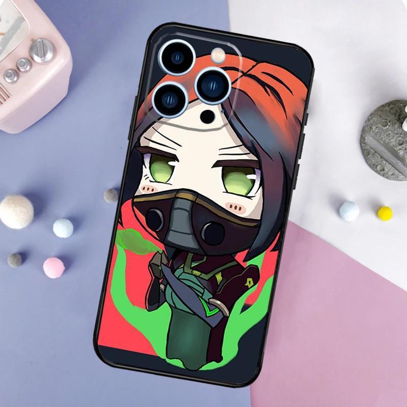 Iphone14 Mobile Phone Case Cute Cartoon Valorant Chibi Mobile Phone Case