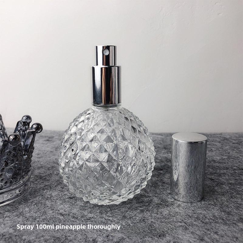 

Пустой флакон-спрей для духов Niche Cosmetics с завинчивающейся крышкой 100 ml Pineapple прозрачный