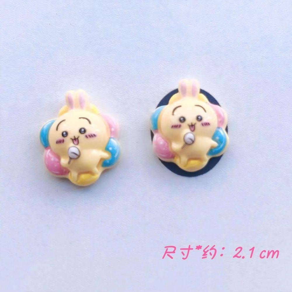 Cartoon Cute Chikawas Diy Glue Resin Jewelry Accessories Mobile Phone Case Key Hairpin Headband Accessories Hachiware USAGI