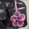 Polyester Car Pendant Crochet Design Hibiscus Crocheted Decoration Crochet Flowers  Home Decor